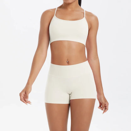 2PCS Yoga Set Nude Feeling Workout Sets Women Tracksuit Gym Push Up Fitness Running Workout Sportwear Sport Bra Leggings Suit