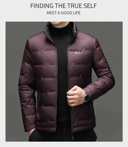 Winter Down Jacket 2026 Light Luxury Brand Men's Coat 90% White Duck Down Lining Outdoor Leisure Sports Men's Jacket