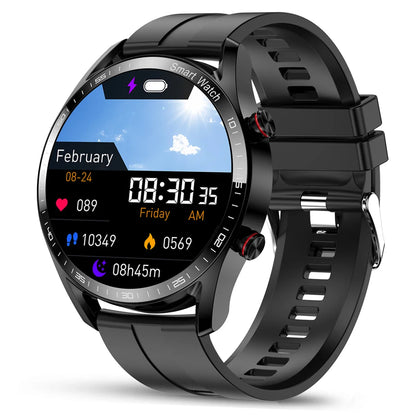 New Business Smart Watch Men 1.53 inch Full Screen Touch Multi Sport Mode ECG+PGG Sport Waterproof Bluetooth Call Smartwatches