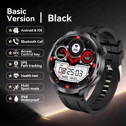 New For Men Women SmartWatch 1.61‘’ Amoled Phone Call Heart Rate GPS Tracker Sport Waterproof Smart Watch for IOS Android