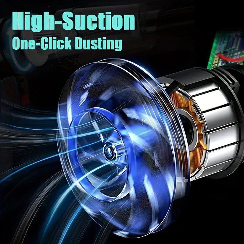 Xiaomi 9000pa 120w Wireless Mini Car Vacuum Cleaner High-power Car Home Dual-use Handheld Dust Blower Small Pet Hair Dryer Hot - AMULET RING STORE