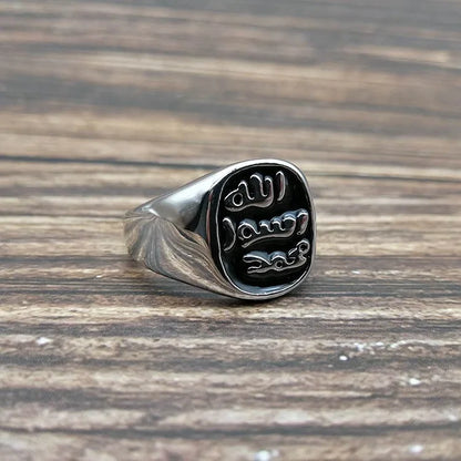 Stainless Steel Rings Islamic Muslim Culture Men's Rings