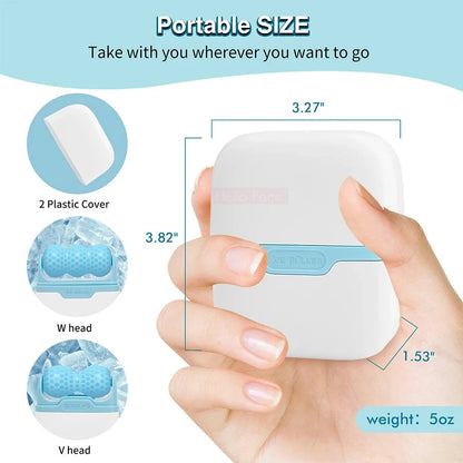 ICE ROLLER S30 Facial Massager Cool Skin Lifting Double Head Tool Face Lift Roller Pain Relief Face Skincare Beauty