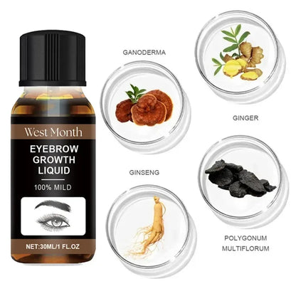 Eyebrow growth serum fast growing eyelash prevent hair loss damaged treatment thick dense eyes makeup care products - AMULET RING STORE