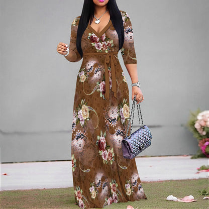 Women's Casual Sexy V Neck 3/4 Sleeves Club wear Party Outfits