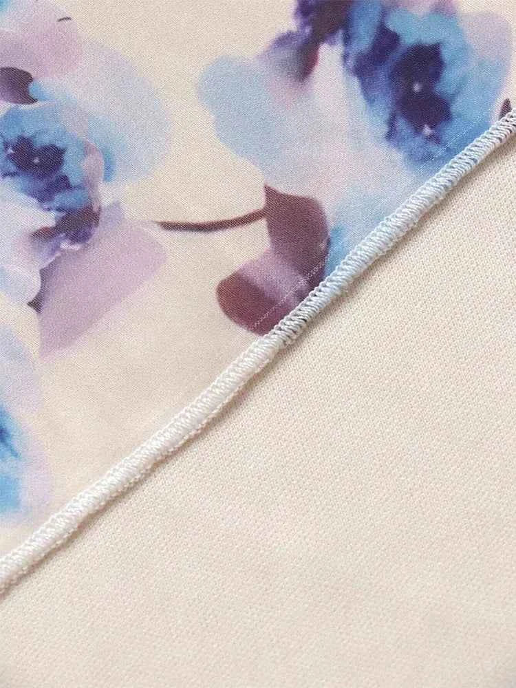 TOLEEN 2024 New Summer Casual Elegant V-Neck Slim Mesh Holiday Dresses Fashion Floral Printed Plus Size Womens Long Sleeve Dress