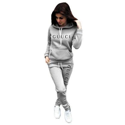 2025 Hot Sale Women Fashion Tracksuit Hoodies and Sweatpants High Quality Ladies Daily Casual Sports Jogging Suit Hooded Outfits - AMULET RING STORE