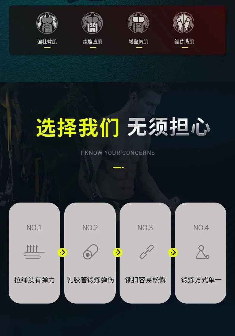 Pedal Type Tensioner Multifunctional Tension Device for men's Fitness,Back, Abdomen, and Abdominal Muscle Training, Pull Rope