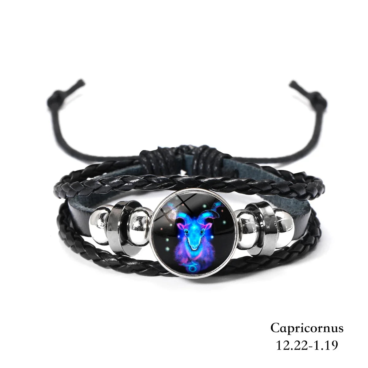 12 Constellation Zodiac Sign Charm Luminous Bracelets Men Women Vintage Multilayer Wrap Leather Bracelet Gift pulsera hombre