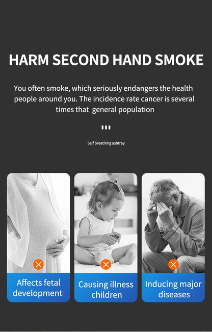 Xiaomi Youpin Air Purifier Ashtray Rechargeable Car Smoking Tank To Remove Second Hand Smoke Odor Sterile Filtration Home New Mi - AMULET RING STORE