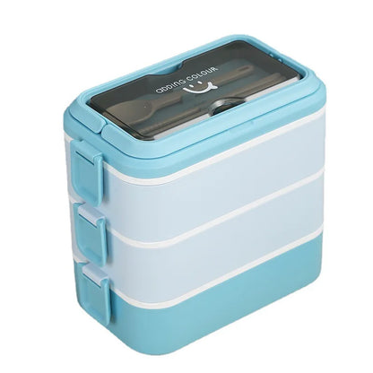 304 stainless steel lunch box for kids adult portable Microwavable insulated bento compartment multilayer food storage container - AMULET RING STORE