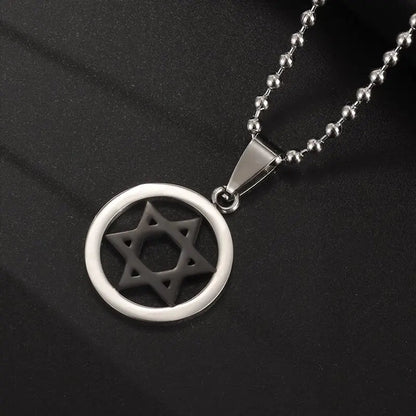 Seven Archangels Solomon Kabbalah Pendant Star of David Devil Eye Angel Seal Necklace