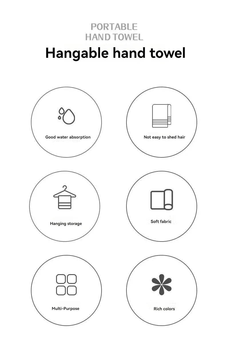 4pcs Coral Velvet Bathroom Supplies, Soft Hand Towel, Absorbent Cloth Dishcloths, Hanging Cloth, Kitchen Accessories - AMULET RING STORE