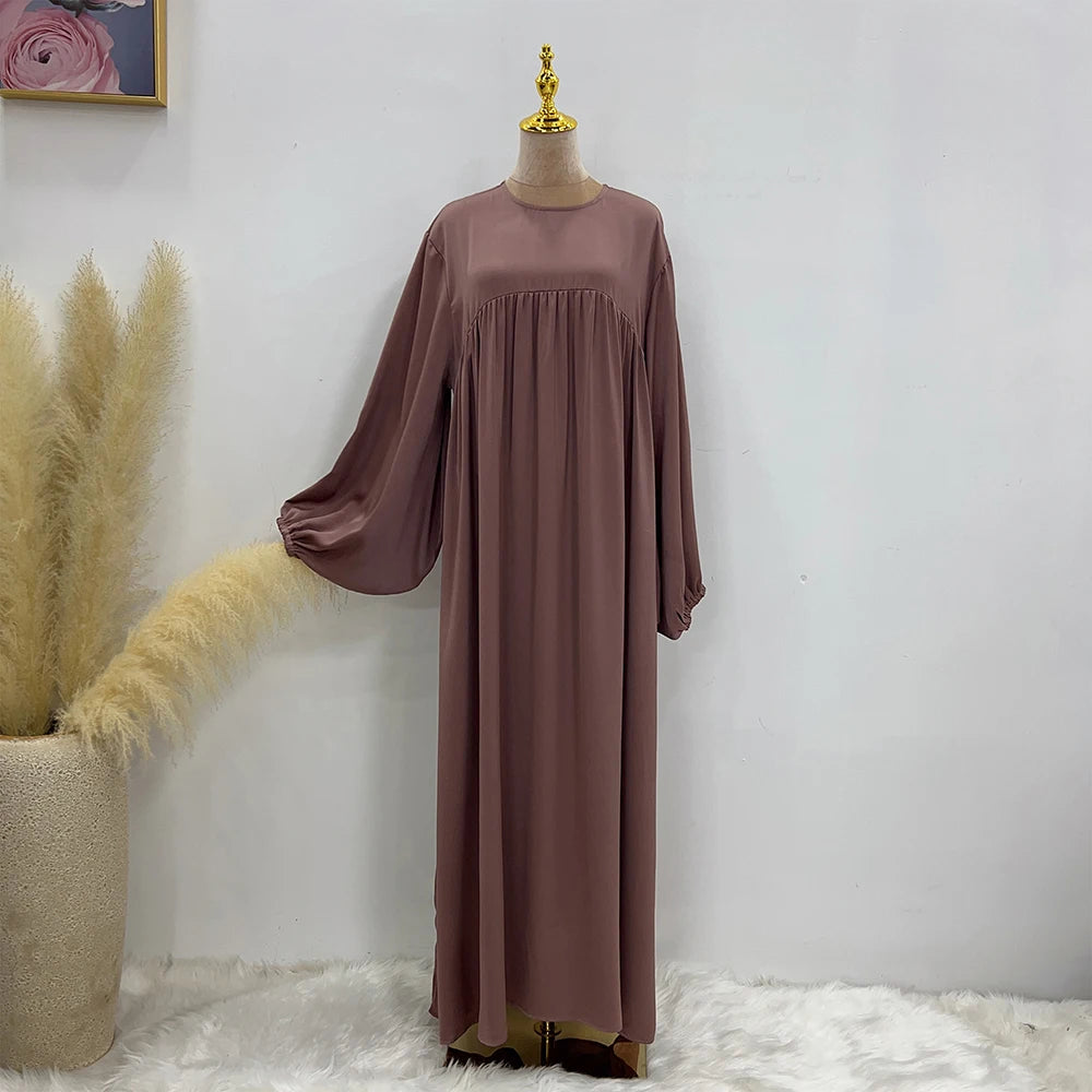 Plain Muslim Abaya Long Dress - Islamic Clothing - AMULET RING STORE