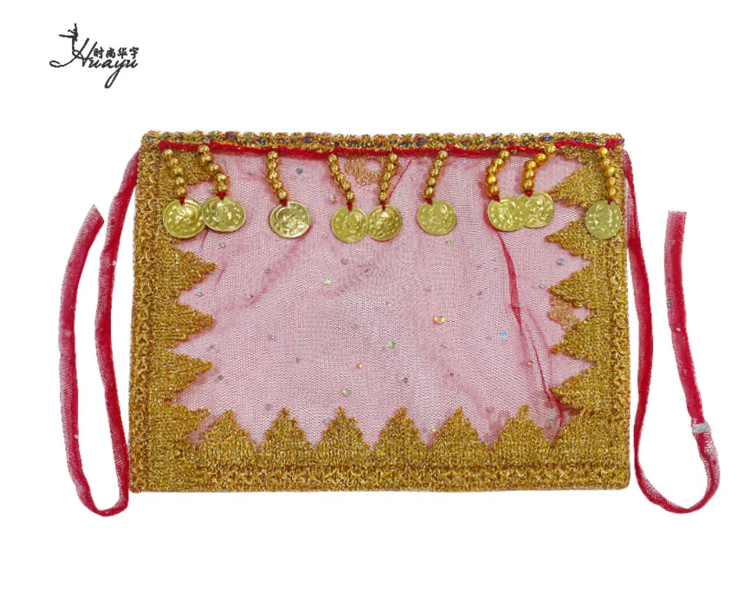 1pcs/lot woman fashion belly dance face veil lady dancing face accessories - AMULET RING STORE