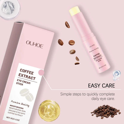 Caffeine Eye Cream Stick Lifting Firming Brighten Eyes Skin Fade Fine Lines Anti Puffiness Hydrating Moisturizing Eye Care Cream
