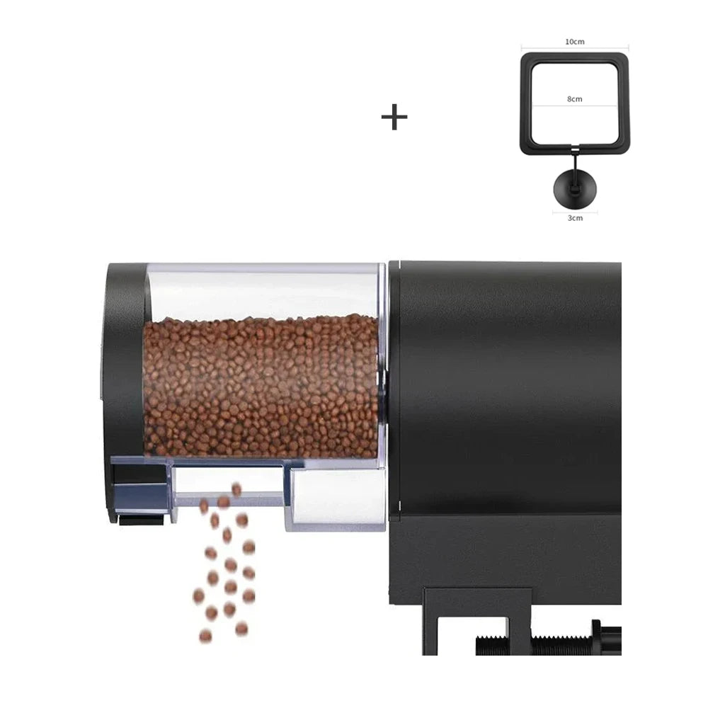 Automatic Smart Fish Feeder Digital Fish Tank Aquarium Electrical Plastic Timer Feeder Food Feeding Dispenser Tool Fish Feeder - AMULET RING STORE