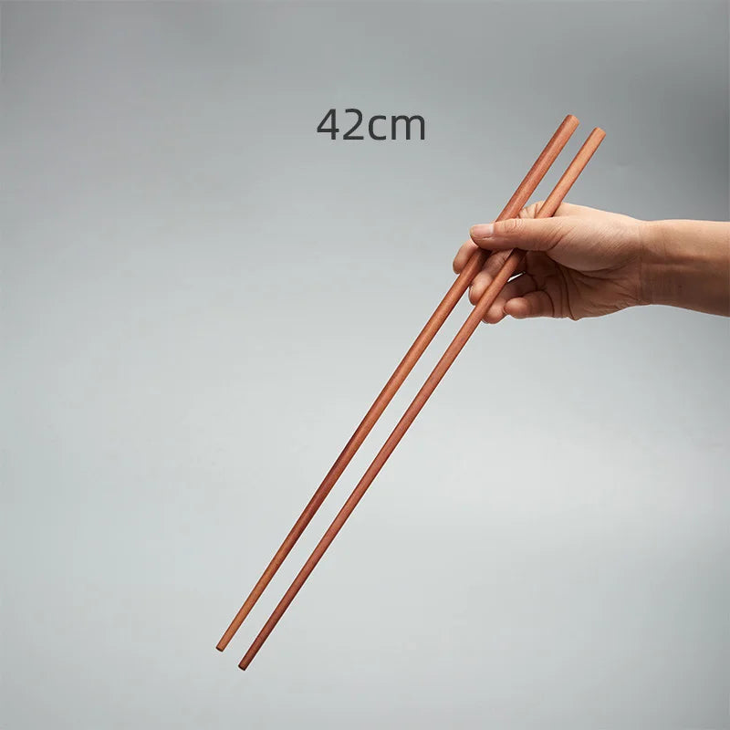GIANXI 18CM/42CM Salad Hot Pot Chinese Chopsticks Chicken Wings Wood Fried BBQ Chopsticks Food Sushi Sticks Kitchen Bar Supplies - AMULET RING STORE