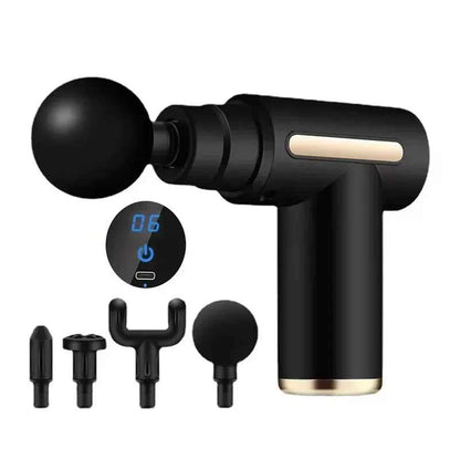 USB Mini Massage Gun Fascia Machine Muscle Relaxation Vibrating Gun Rod Massage Fitness Equipment Neck Grab Fascia Gun - AMULET RING STORE