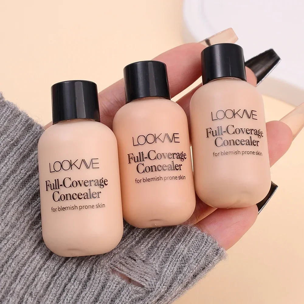 Full Cover Liquid Concealer Cream Makeup 12ML Invisible Eye Dark Circles Cream Face Foundation Waterproof Make Up Base Cosmetics - AMULET RING STORE