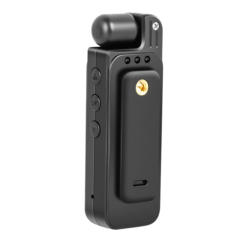Mini Body Camera 1080P HD Sports Camera Infrared Night Vision Digital Video Recorder 1.3 Inch Bodycam Police Small Camcorder - AMULET RING STORE