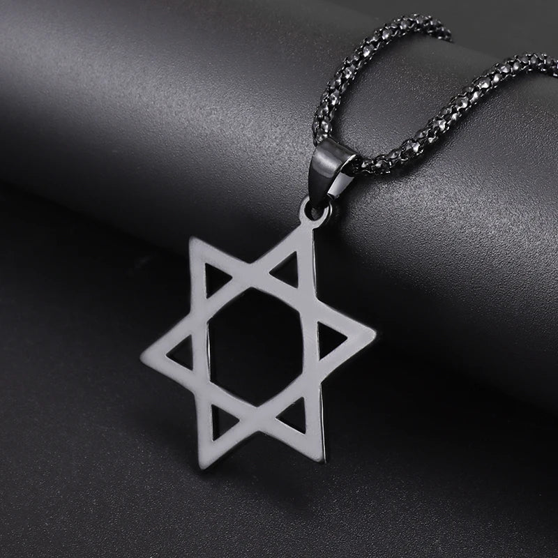 Seven Archangels Solomon Kabbalah Pendant Star of David Devil Eye Angel Seal Necklace