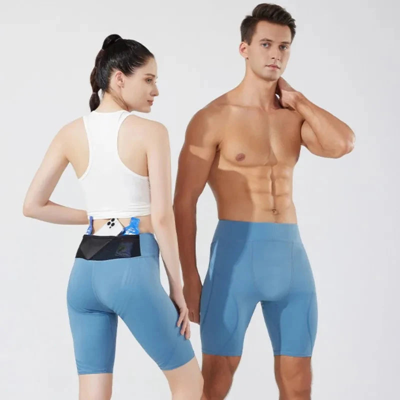 Men Women Pocket Running Tights Shorts Board GYM Exercise Fitness Leggings Basketball Hiking Trainning Sport Soccer Clothing C89