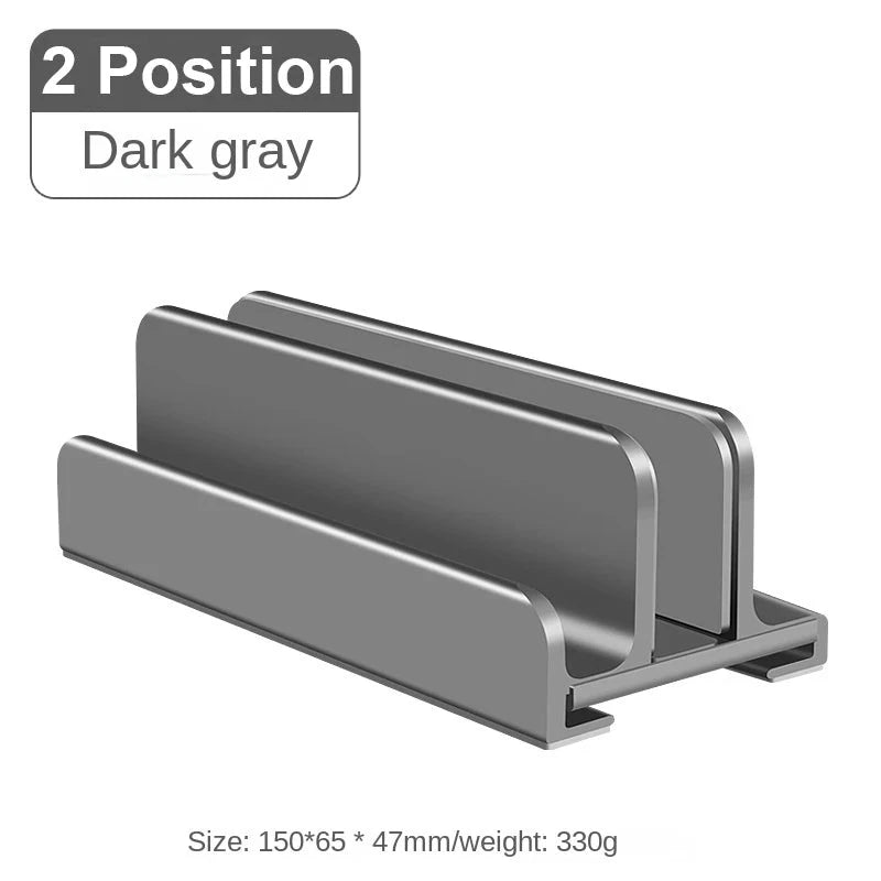 Laptop Stand Vertical Tool-Free Adjustable Aluminum Vertical Laptop Stand Holder Support Macbook Air Pro Laptop Accessories - AMULET RING STORE