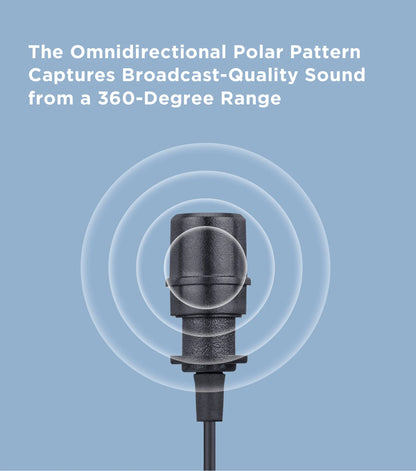 BOYA BY-M1 Condenser Lavalier Lapel Clip-on Microphone 3.5mm TRRS 6M Mic For PC iphone DSLR Camera YouTube Recording Streaming