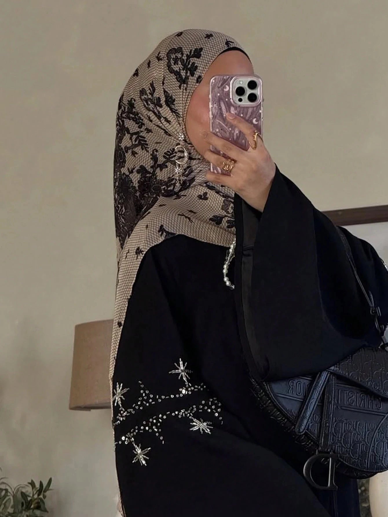 1Pcs Watercolor Print Hijab Women Bohemian Soft Islam Ramadan Muslim Hijabs Foulard Femme Shawl Wrap Scarf Headscarf - AMULET RING STORE