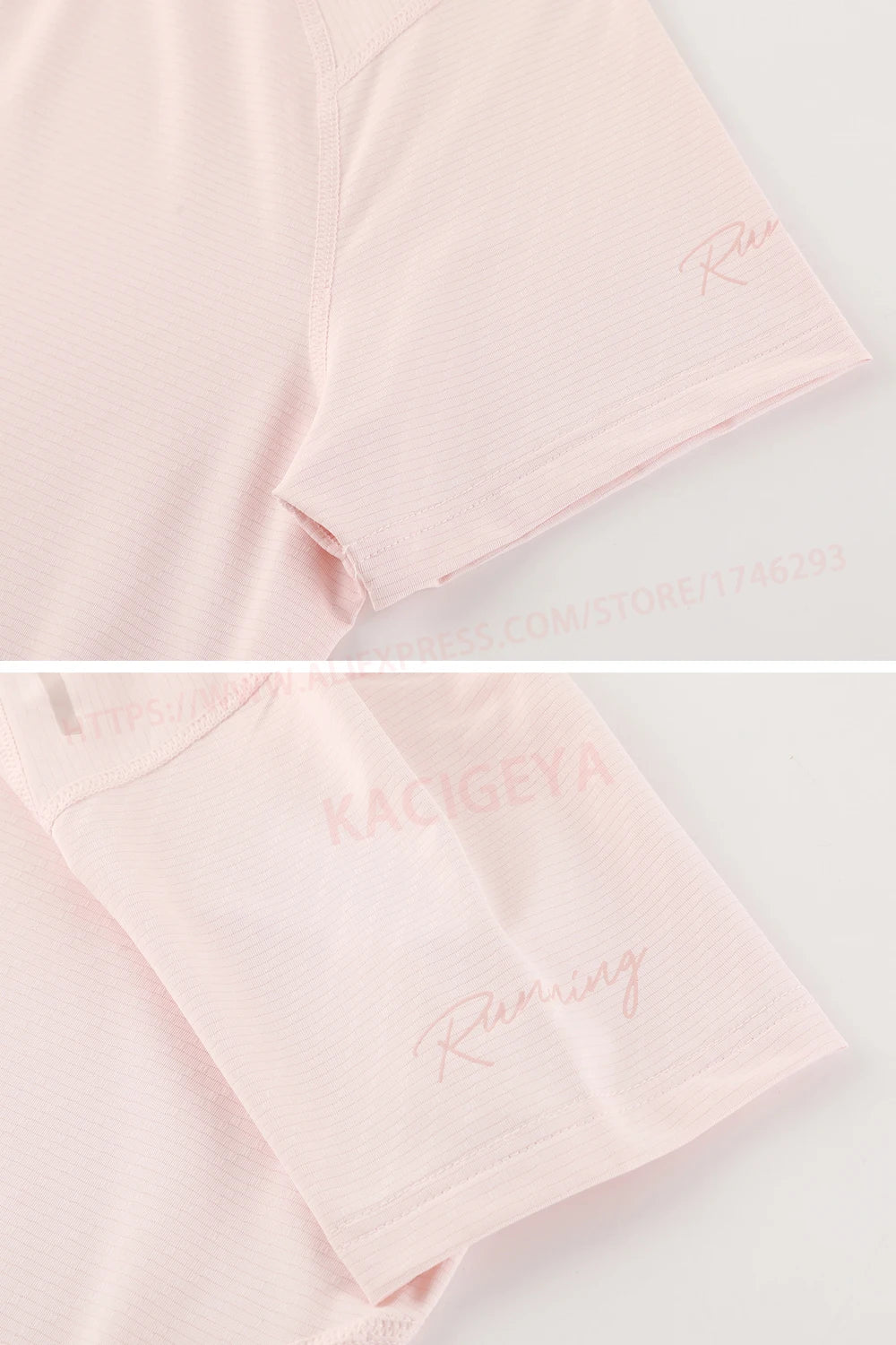 Women Print Running Short Sleeve Slim Elastic Yoga Breathable Mesh Tshirt Female Jogging Training Fashion Solid Fitness Tee - AMULET RING STORE