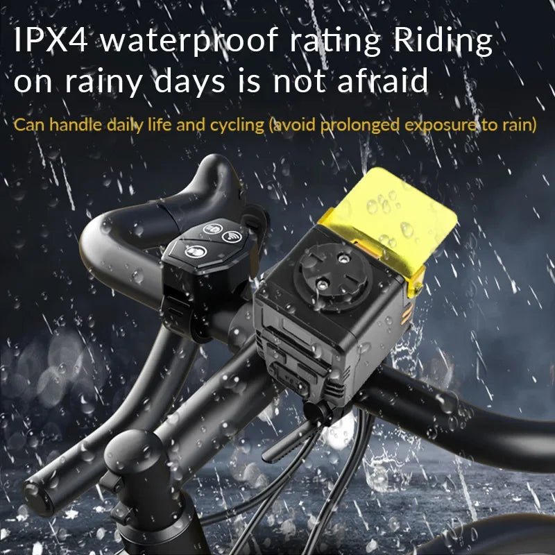 New Multifunctional Q05 MTB Bike Light Rechargeable Waterproof Remote Control White Red Blue LED Outdoor Cycling Birthday Gift - AMULET RING STORE