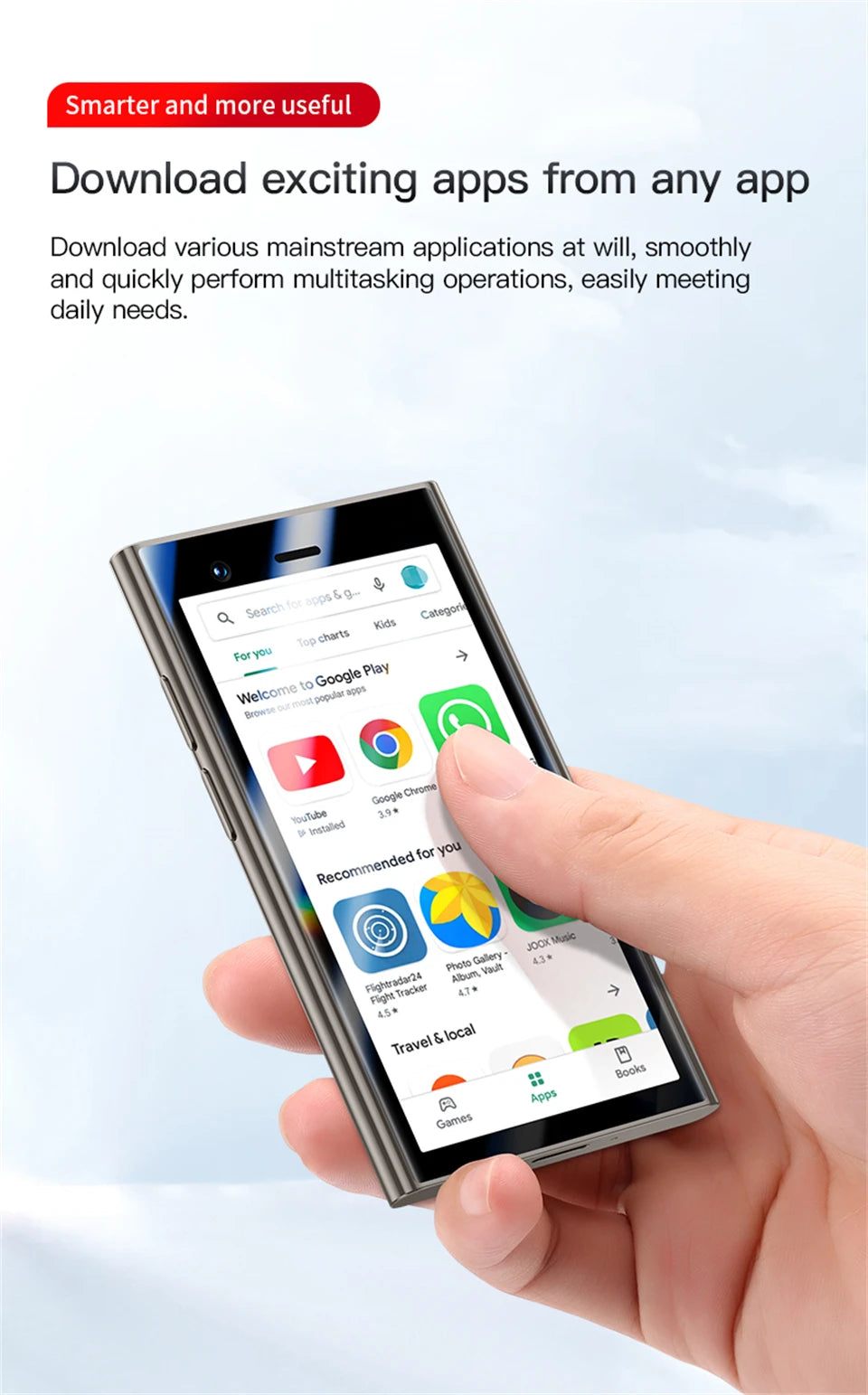 SOYES S24 Pro Max 4G Version 3.0 Inch Android8.1 Smartphone 2GB RAM 16GB ROM Dual SIM Standby 2500mAh Compact Mobile Phone - AMULET RING STORE