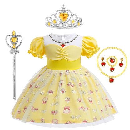 2024 Toddler Girl Princess Dress Toy Kids Clothes Christmas Halloween Woody Alice Jessie Belle Mermaid Infants Party Ball Gowns