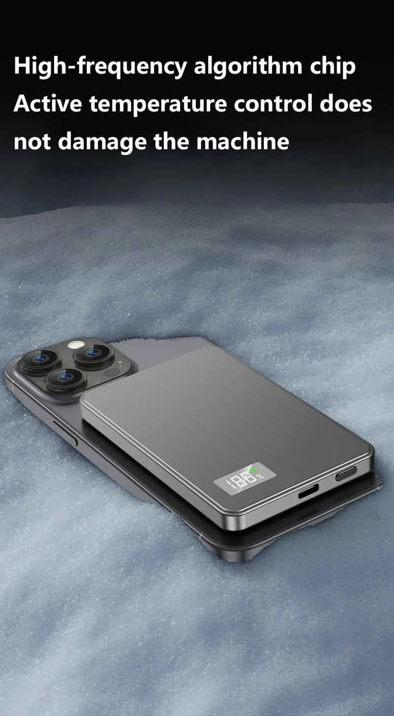 VIVO 50000mAh Portable Magnetic Wireless Power Bank PD22.5W Fast Charging External Battery for Magsafe For iPhone Samsung Xiaomi