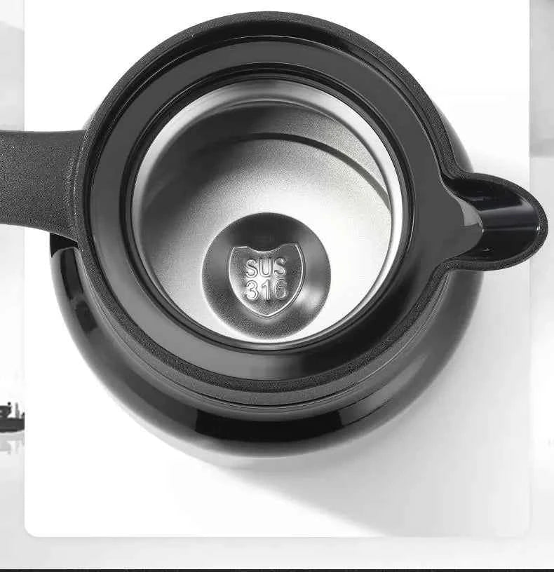 Smart LED Thermos 316 Stainless Steel Insulation Braising Teapot Large Capacity Hot Water Bottle Separating Coffee Vacuum Flask