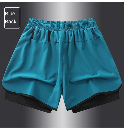 【 S-5XL 】2025 Sports Three Piece Pants Summer Popular Anti glare Double layered Sports Shorts for Men and Women Couples Ru