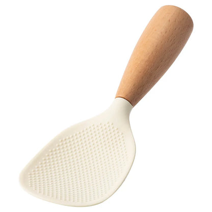 NEW Silicone Spatula Non Stick Pan Wooden Handle Silicone Vegetable Heat-resistant Silicone Cooking Spatula Spoon Kitchen tool - AMULET RING STORE