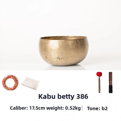 Old Singing Bowl Copper Nepal Handmade Tibetan Bowls Retro Yoga Meditation Buddhism Sound Bowl Portable Zen Music Instrument - AMULET RING STORE
