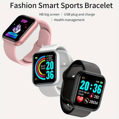 Smartwatch Men Women Wristwatches Smart Watch Message Fitness Monitor Bracelet Birthday Gift Electronic Clock For Android IOS - AMULET RING STORE