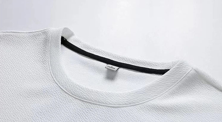 Clothes for Men Slim Fit Chic Basic Kpop Casual Cool Grey Pants Sets Male T Shirt Stretch Loose High Quality 5xl Luxury Xl S Top