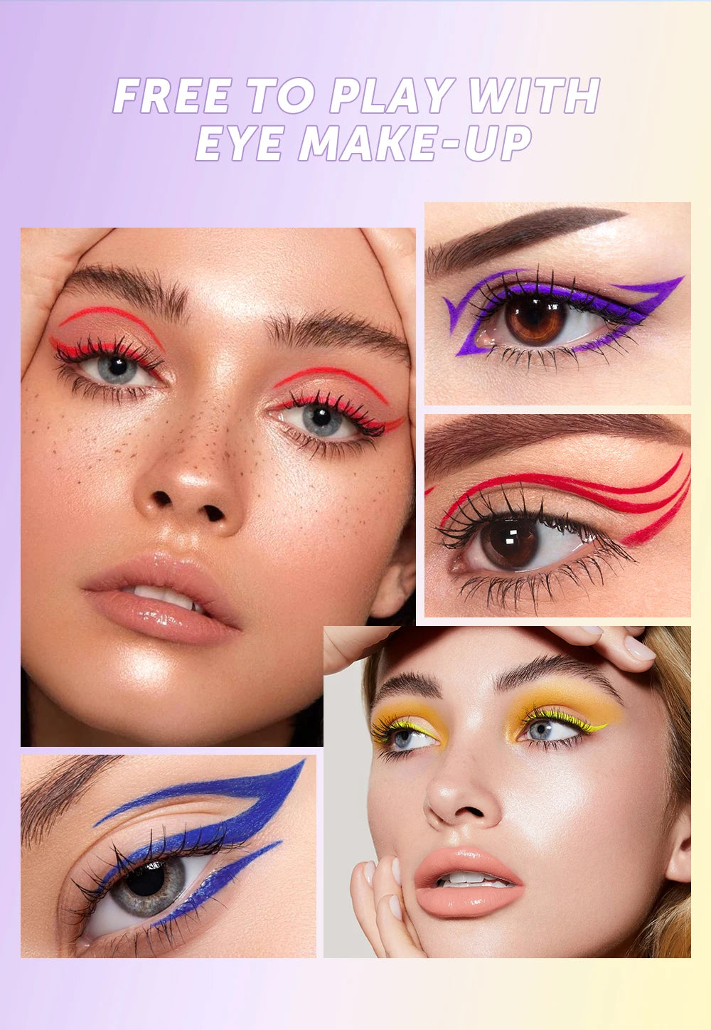 QIBEST High Pigment Eyeliner Pencil Waterproof Smudgeproof Makeup Eye Liner Liquid Black Eyeliner Quick Drying Eyes Cosmetics - AMULET RING STORE