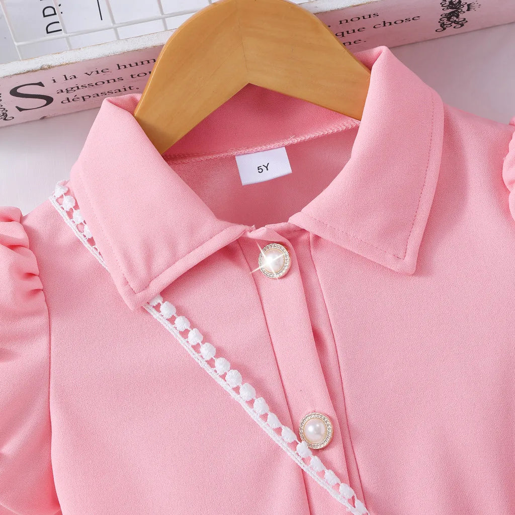 2025 Kids Dress Summer Mermaid Toddler Girl Clothing Short Sleeve 3 4 5 6 7 Yrs Casual Cute Cartoon Printed Party Dress for Kids