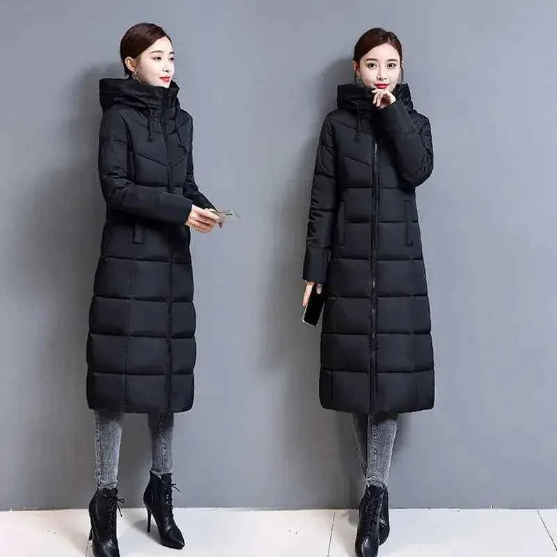 Very Warm Cold Trench Coat for Women Ultra Light Women's Jackets Winter 2025 Long Down Jacket Lightweight Padded Trend Parkas