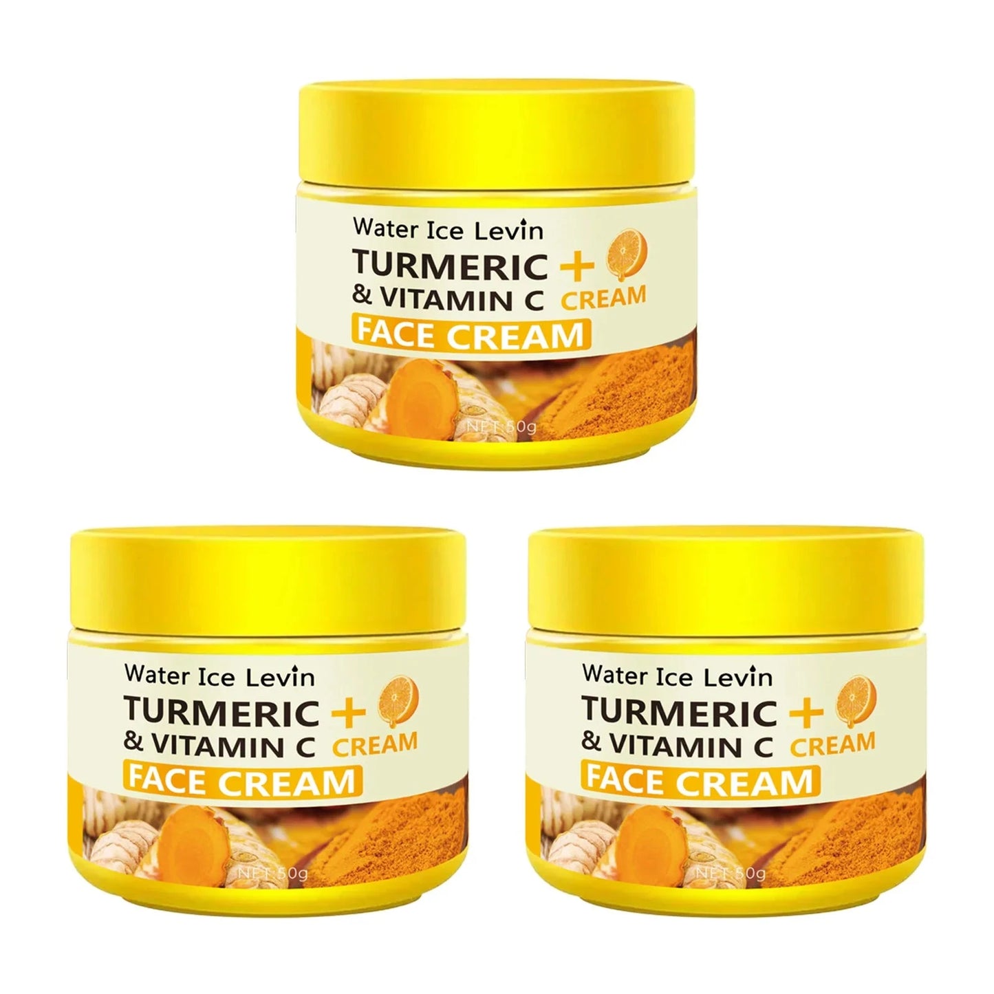Turmeric Vitamin C Anti-Aging Cream Moisturizing Anti-Wrinkle Collagen Hyaluronic Acid Cream Skin Care Cosmetics 50g - AMULET RING STORE