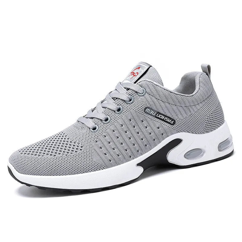 Men's shoes spring new trend men's shoes breathable lace-up running shoes Korean version of light casual walking shoes men - AMULET RING STORE