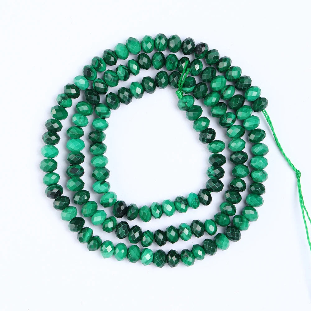 Hot Sell Natural Malachite Beads Rice Tubular Column Cuboid Shape Loose Beads for Jewelry Making DIY Bracelet Accessories - AMULET RING STORE
