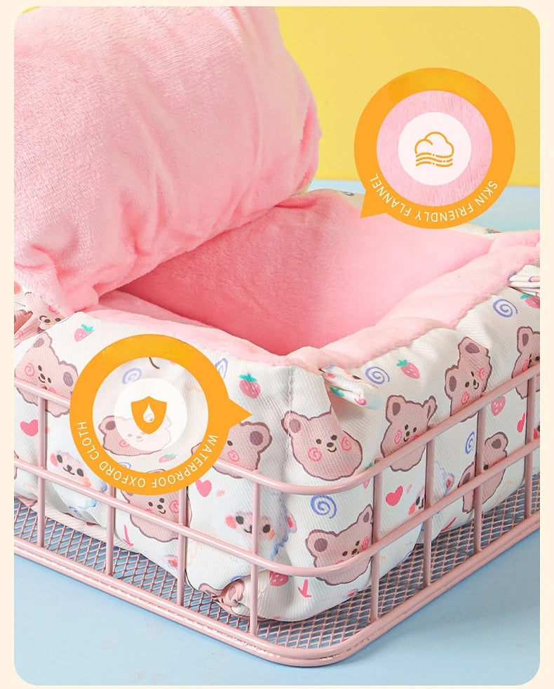 Hanging Rat Ledge Metal Ferret Hammock Squirrel Cage Bed Small Animal Habitat Hamster Sugar Glider Rat Cage Platform Accessories