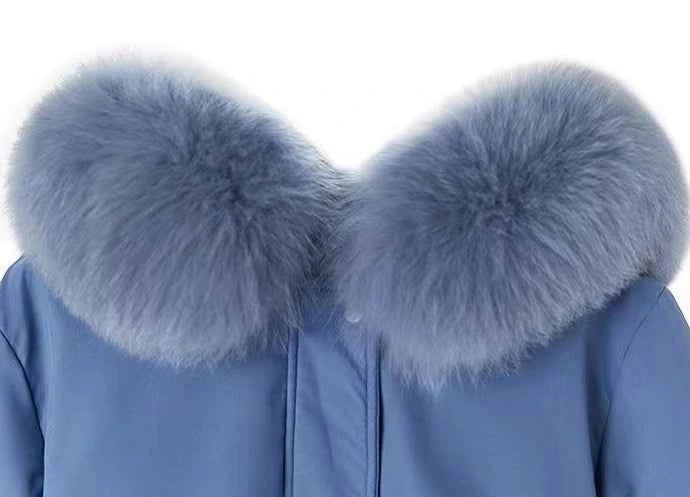 2025 Winter Women's Parka Cotton Padded Coat Korean Style Mid Length Waist Cinching Thickened for Cold Suitable for Short Girls