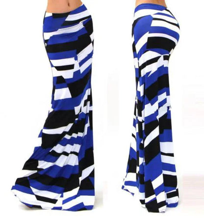 Spring Summer Maxi Skirts Womens Casual Print Women High Waist Stretch Wrapped Hip Skirt Long Y2k Skirts Woman Clothes Faldas